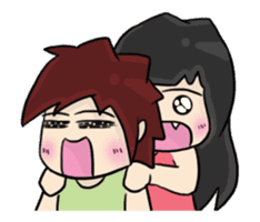 Animated Cute Hui: Sweet lovers sticker #11795430