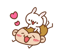 SARUO and USAMI Cute action collection sticker #11795453