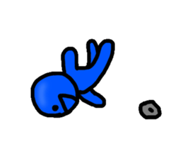 Move the blueblue man sticker #11795536