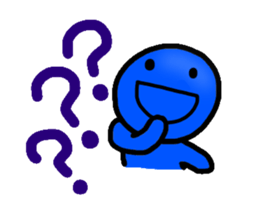 Move the blueblue man sticker #11795537