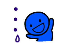 Move the blueblue man sticker #11795538