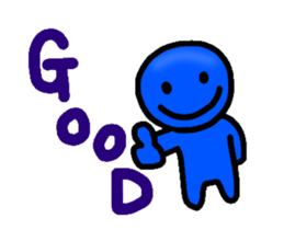 Move the blueblue man sticker #11795545