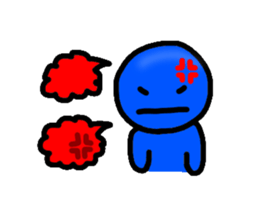 Move the blueblue man sticker #11795547