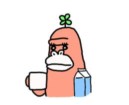 Moving Gorilla sticker #11796127