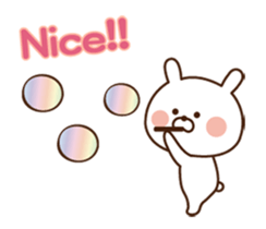 Mr. rabbit who moves!! sticker #11796682