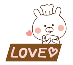 Mr. rabbit who moves!! sticker #11796684