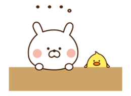 Mr. rabbit who moves!! sticker #11796686