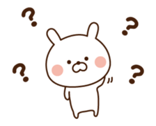 Mr. rabbit who moves!! sticker #11796687