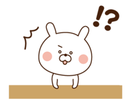 Mr. rabbit who moves!! sticker #11796689