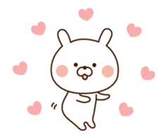 Mr. rabbit who moves!! sticker #11796691