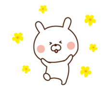 Mr. rabbit who moves!! sticker #11796693