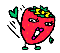 Communicate in Strawberry sticker #11797168