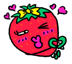 Communicate in Strawberry sticker #11797169