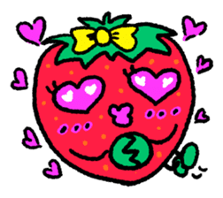 Communicate in Strawberry sticker #11797170