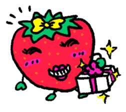 Communicate in Strawberry sticker #11797180