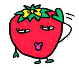 Communicate in Strawberry sticker #11797182