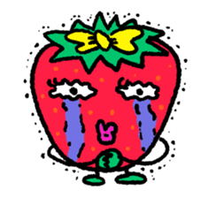 Communicate in Strawberry sticker #11797190