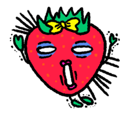 Communicate in Strawberry sticker #11797195