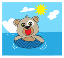 Kuma kichi sticker #11797236