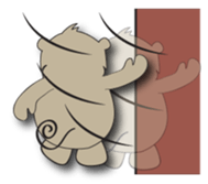 Kuma kichi sticker #11797243