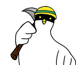 Construction worker Popo sticker #11797400