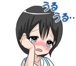 Being late girl sticker #11797513