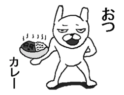 Move rabbit! sticker #11798159