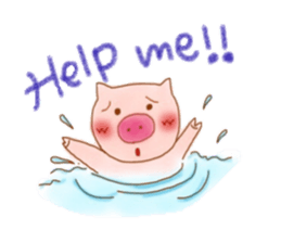 Friendly little piggy sticker #11798211