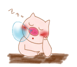 Friendly little piggy sticker #11798213