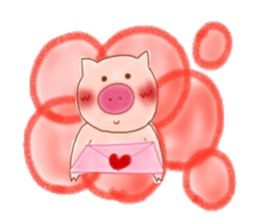 Friendly little piggy sticker #11798219