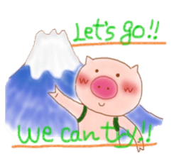 Friendly little piggy sticker #11798231