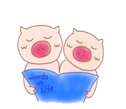 Friendly little piggy sticker #11798238