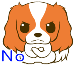 Cavalier King Charles Spaniel tan sticker #11798528