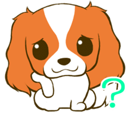 Cavalier King Charles Spaniel tan sticker #11798529