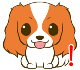 Cavalier King Charles Spaniel tan sticker #11798530