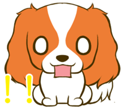 Cavalier King Charles Spaniel tan sticker #11798531