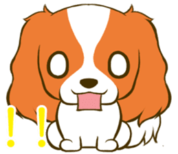 Cavalier King Charles Spaniel tan sticker #11798531