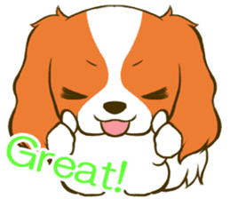 Cavalier King Charles Spaniel tan sticker #11798540