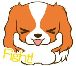 Cavalier King Charles Spaniel tan sticker #11798545