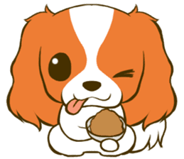 Cavalier King Charles Spaniel tan sticker #11798546