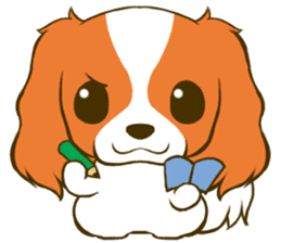 Cavalier King Charles Spaniel tan sticker #11798548