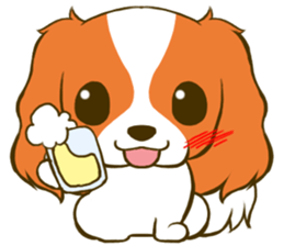 Cavalier King Charles Spaniel tan sticker #11798549