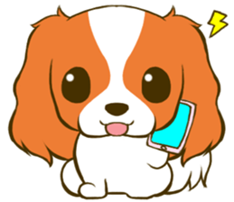 Cavalier King Charles Spaniel tan sticker #11798551