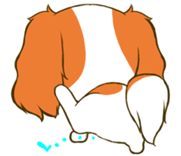Cavalier King Charles Spaniel tan sticker #11798553