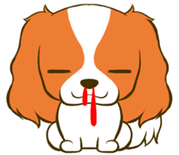 Cavalier King Charles Spaniel tan sticker #11798555
