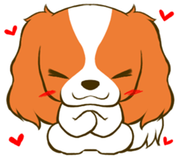 Cavalier King Charles Spaniel tan sticker #11798558