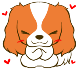 Cavalier King Charles Spaniel tan sticker #11798558