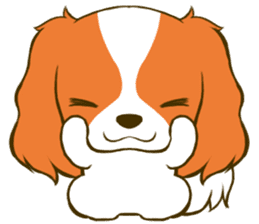 Cavalier King Charles Spaniel tan sticker #11798560