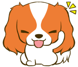 Cavalier King Charles Spaniel tan sticker #11798561