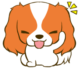 Cavalier King Charles Spaniel tan sticker #11798561